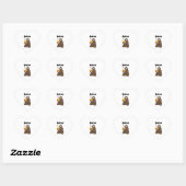 Sticker Cœur Clever Relax Sloth Premium (Feuille)