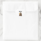 Sticker Cœur Clever Relax Sloth Premium (Sac)