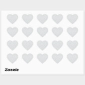 Sticker Cœur Cliquez sur Personnaliser pour modifier Gris en co (Feuille)
