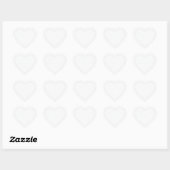 Sticker Cœur Cliquez sur Personnaliser pour modifier Gris en co (Feuille)