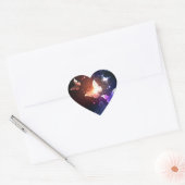 Sticker Cœur Clowing Night Butterflies (Enveloppe)