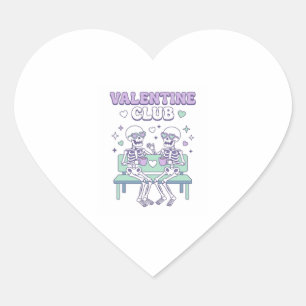 Sticker Cœur Club de la Saint-Valentin, drôle de Saint-Valentin