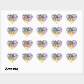 Sticker Cœur Cocker Spaniel Witch (Feuille)