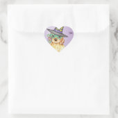 Sticker Cœur Cocker Spaniel Witch (Sac)