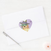 Sticker Cœur Cocker Spaniel Witch (Enveloppe)