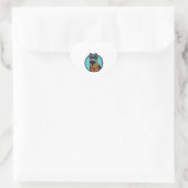Sticker Cœur CoD German Shepherd Je n’ai aucune idée de ce que (Sac)