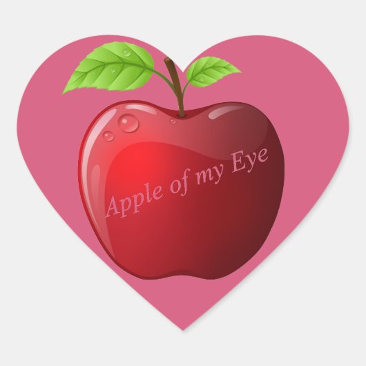 Sticker Cœur Coeur Apple (Devant)