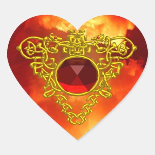 STICKER CŒUR COEUR CELTIQUE (Devant)