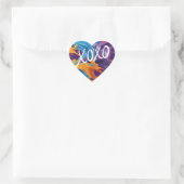 Sticker Cœur Coeur coloré XOXO- (Sac)
