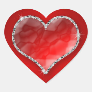 Sticker Cœur Coeur cristal