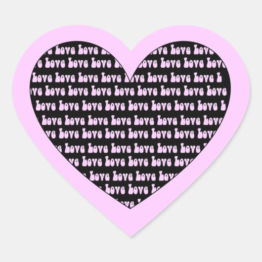 Sticker Cœur Coeur d'amour (Devant)