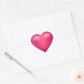 Sticker Cœur Coeur d'amour rose 3D (Enveloppe)