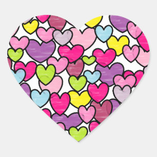 Sticker Cœur Coeur dans un coeur