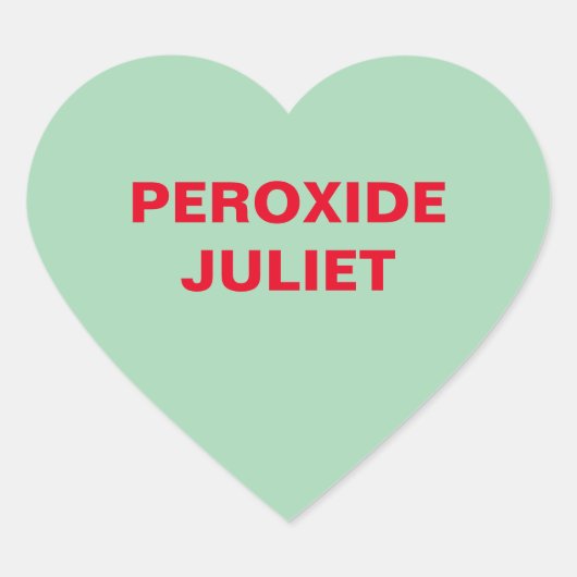 Sticker Cœur Coeur de bonbons vert (Devant)