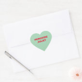 Sticker Cœur Coeur de bonbons vert (Enveloppe)