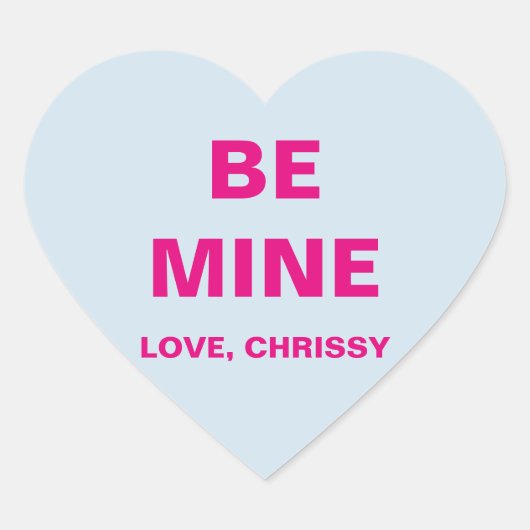 Sticker Cœur Coeur de conversation de la Saint-Valentin (Devant)