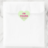 Sticker Cœur Coeur de conversation de la Saint-Valentin (Sac)