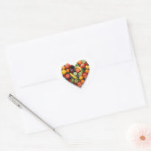 Sticker Cœur Coeur de fruits (Enveloppe)
