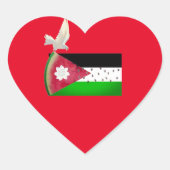 Sticker Cœur Coeur de la Palestine libre (Devant)