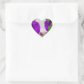 Sticker Cœur coeur de vache violette (Sac)