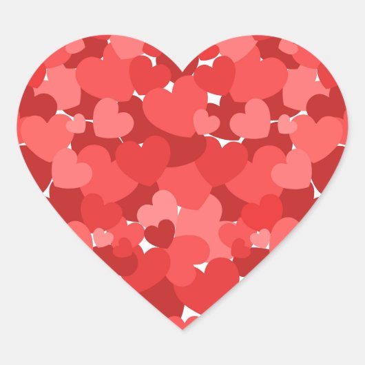 Sticker Cœur coeur des pétales (Devant)