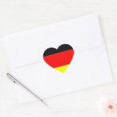 Sticker Cœur Coeur du drapeau allemand (Enveloppe)