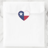 Sticker Cœur Coeur du drapeau du Texas (Sac)