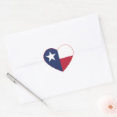 Sticker Cœur Coeur du drapeau du Texas (Enveloppe)
