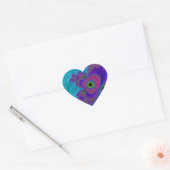 Sticker Cœur Coeur fractal (Enveloppe)