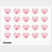 Sticker Cœur Coeur Heureuse Sainte-Valentin (Feuille)