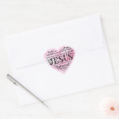 Sticker Cœur Coeur pour Jésus (Enveloppe)