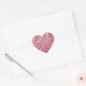 Sticker Cœur Cœur rose (Enveloppe)