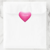 Sticker Cœur Coeur rose (Sac)