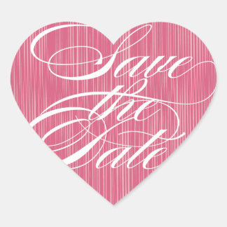 Sticker Cœur Coeur rose | Enregistrer le sceau de l'enveloppe d