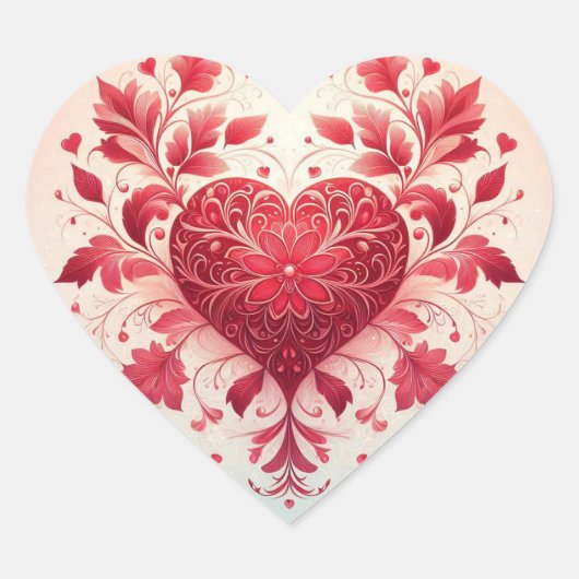 Sticker Cœur Coeur rouge (Devant)