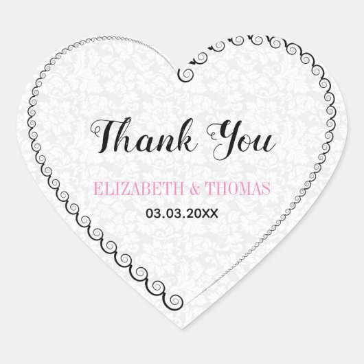 Sticker Cœur Coeur spiral (Devant)