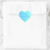 Sticker Cœur Coeur texturé bleu turquoise (Sac)