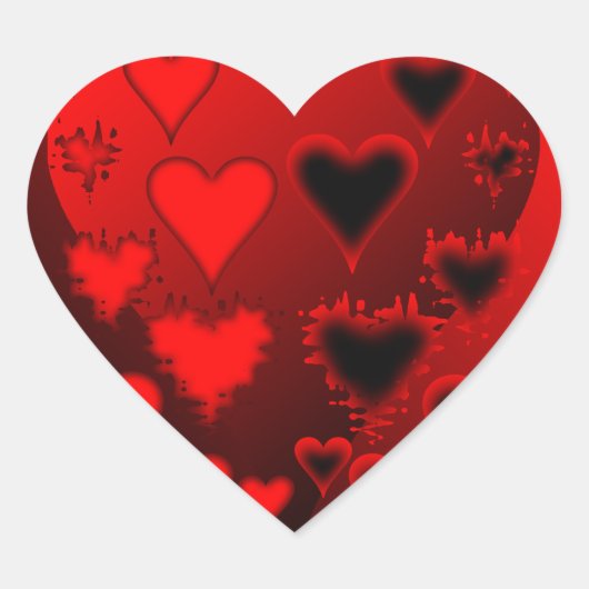 Sticker Cœur Coeurs (Devant)