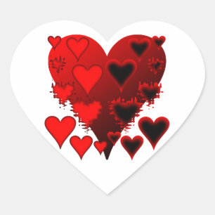 Sticker Cœur Coeurs
