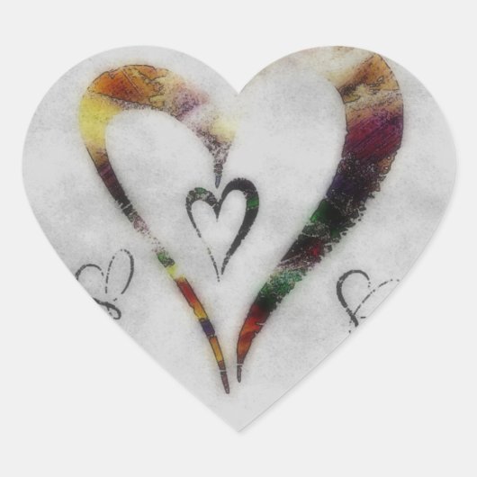 Sticker Cœur Coeurs (Devant)