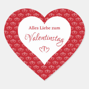 Sticker Cœur Cœurs avec un message de Saint‑Valentin -