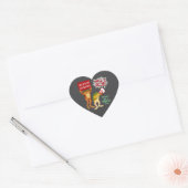 Sticker Cœur Cœurs Chauds Fondent la Glace (Enveloppe)