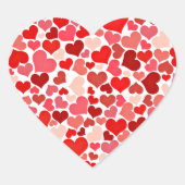 Sticker Cœur Coeurs d'amour (Devant)