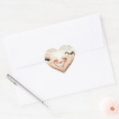 Sticker Cœur Coeurs dans nos mains Mariage (Enveloppe)