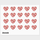 Sticker Cœur Cœurs de la Saint-Valentin (Feuille)