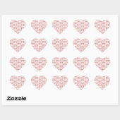Sticker Cœur Cœurs de la Saint-Valentin Mignons – Conception d' (Feuille)