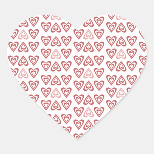 Sticker Cœur Cœurs de la Saint-Valentin Mignons – Conception d' (Devant)