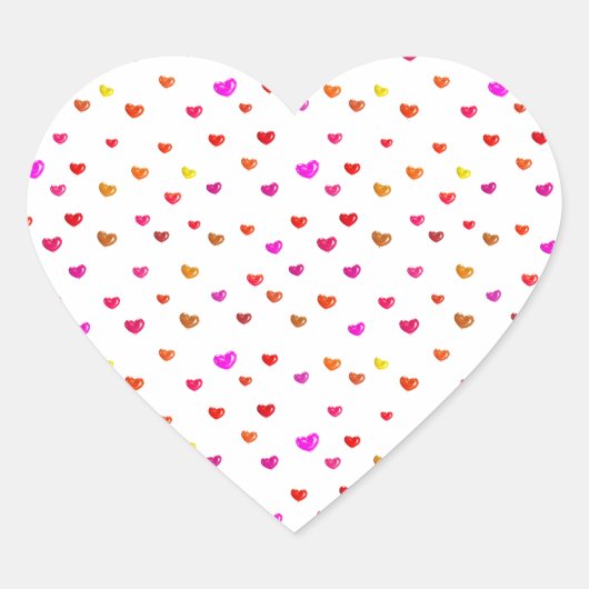 Sticker Cœur Coeurs en forme de ballon (Devant)