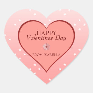 Sticker Cœur Coeurs Et Marguerite