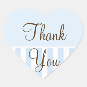 Sticker Cœur Coeurs mariages Mariage Faveur Merci bleu clair
